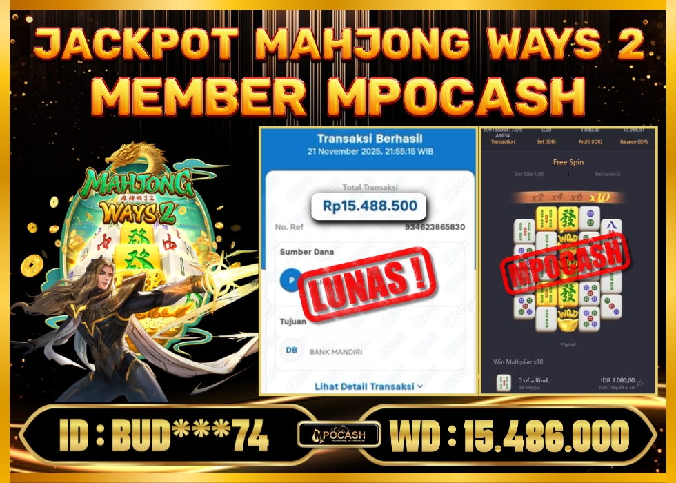 MPOCASH JACKPOT MAHJONG WAYS 2